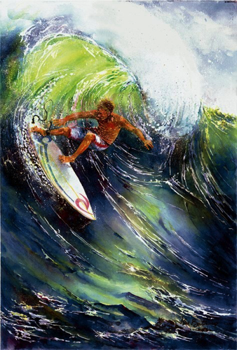 Surfing #1
28 x 19” - SOLD
Matted, unframed
18 x 12” Matted Giclée Print - $45 Surfing #1
28 x 19” - SOLD
Matted, unframed
18 x 12” Matted Giclée Print - $45